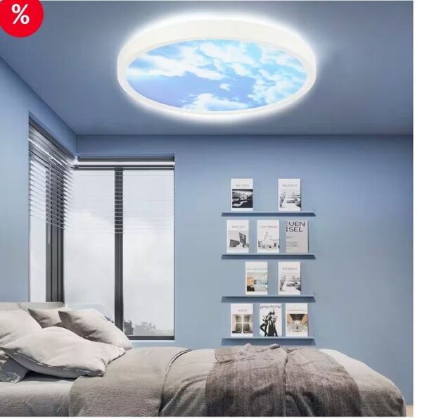 Plafoniera LED  cer albastru si nori