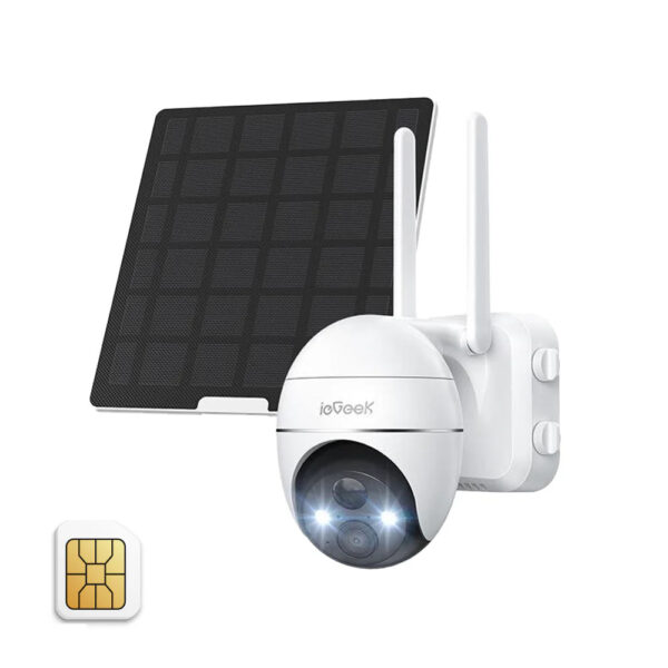 Camera de supraveghere solara pe baterii cu SIM incorporat ieGeek 4G LTE ZY-G1